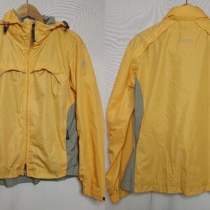 Nike ACG 3 Outerlayer Clima-Fit Yellow Full Zip Vented Jacket Rain Outdoor Y2K L